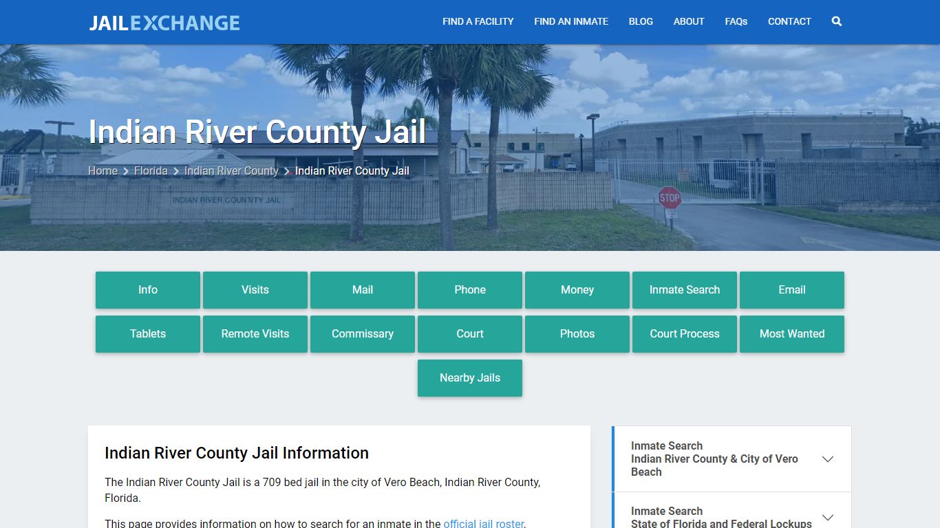 Indian River County Jail, FL Inmate Search, Information