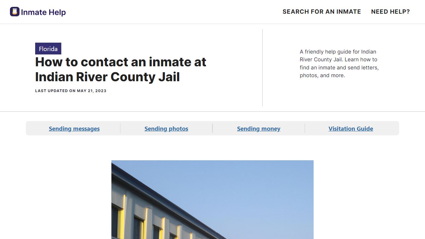 How to contact an inmate at Indian River County Jail